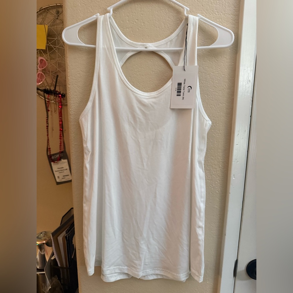 ZYIA Active White Tank Top